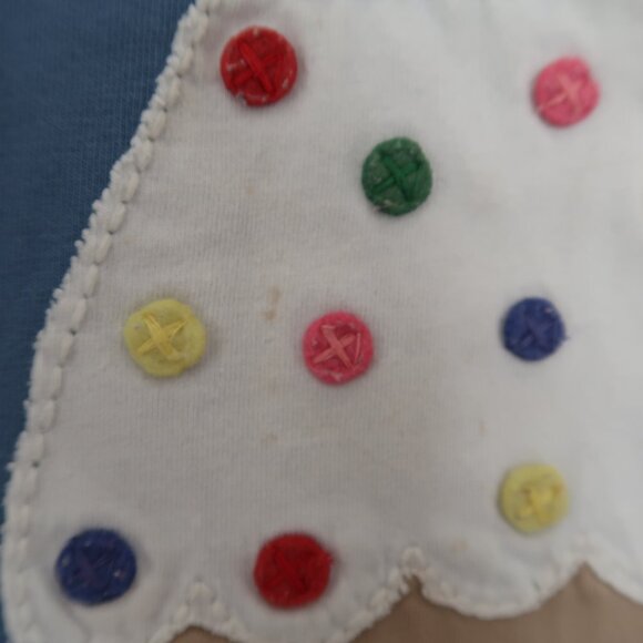 Baby Boden Gingerbread House Christmas Shirt 12-18M Blue Holiday - Picture 4 of 7